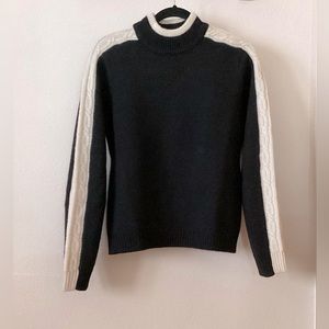 J.Crew Women’s Black Wool Pullover Crew Neck Sweater Size Medium